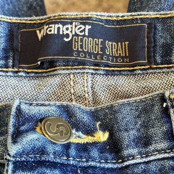 Wrangler 13MGSHD George Strait Cowboy Cut Collection Denim 38x36(36x35) - Picture 11 of 12